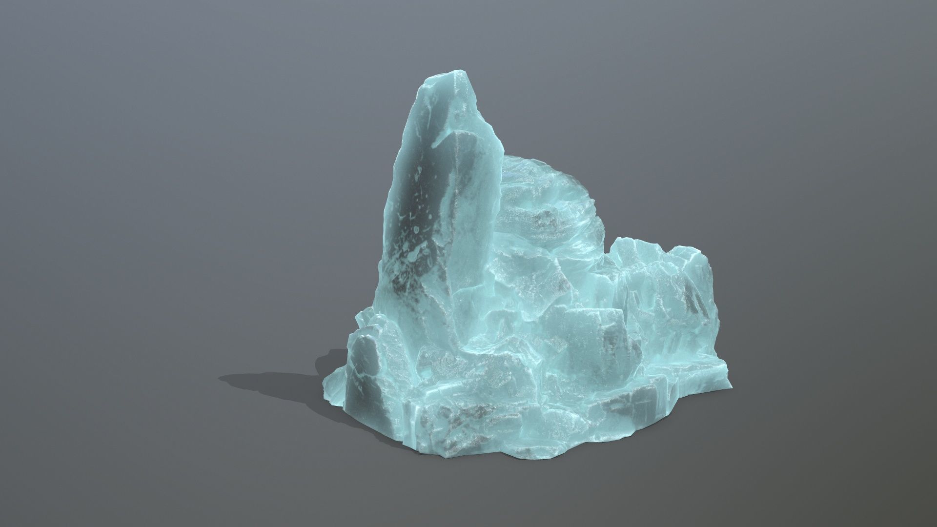 Skull Rock Low-poly 3D model_8
