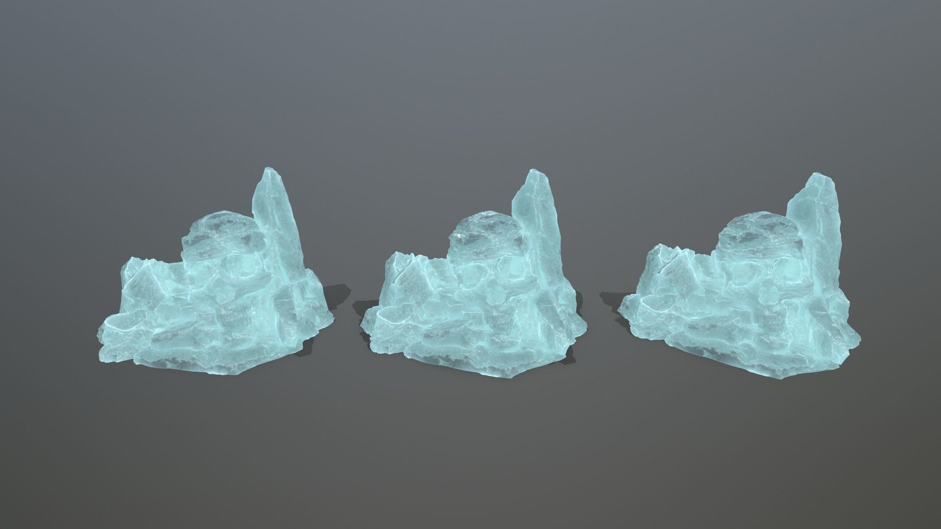 Skull Rock Low-poly 3D model_16