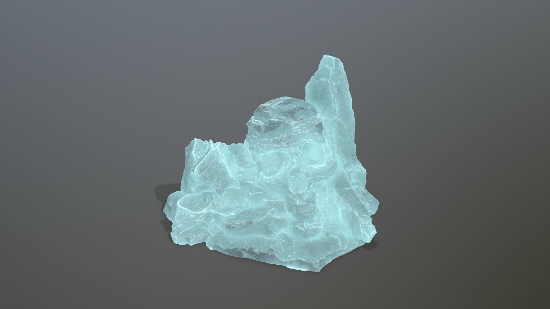 Skull Rock Low-poly 3D model_15