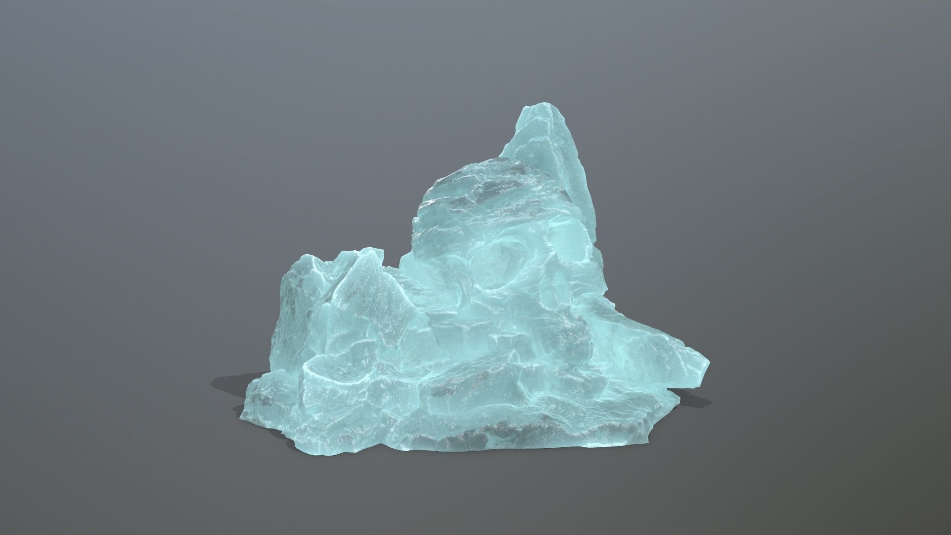 Skull Rock Low-poly 3D model_13