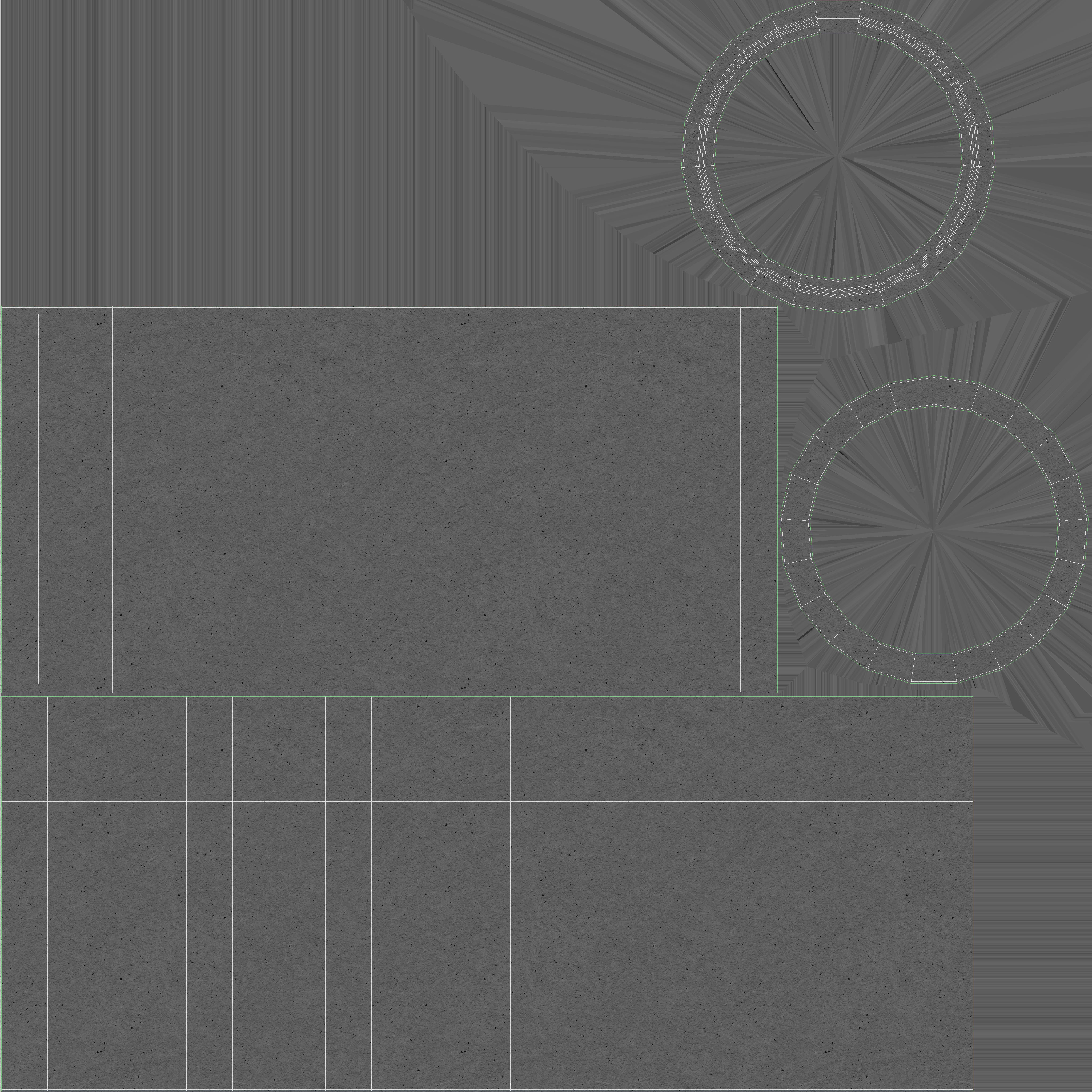 Concrete Pipes Stack 3D model_8