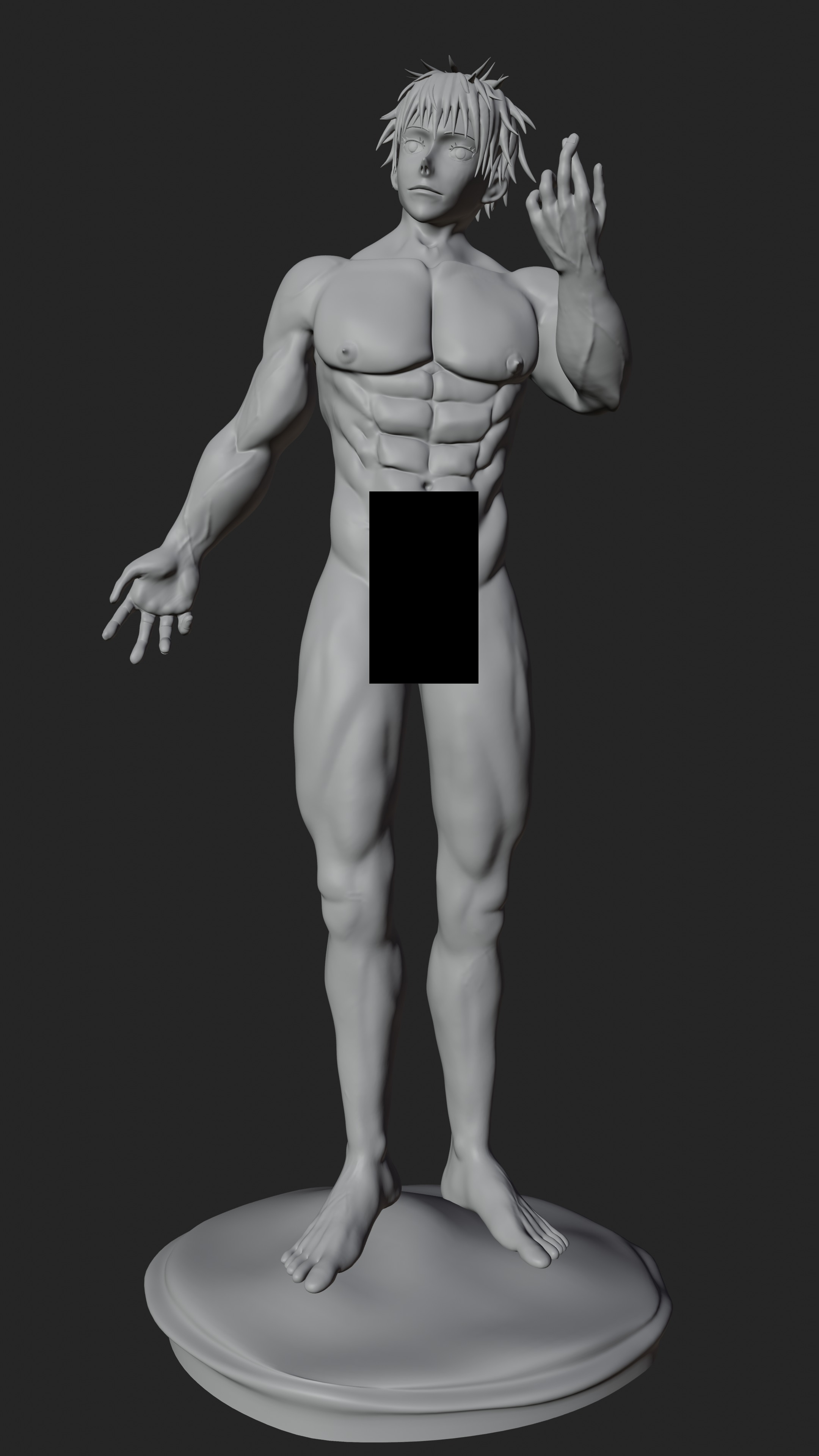 Gojo Satoru NSFW pose STL - Commussions are open 3D print model_3