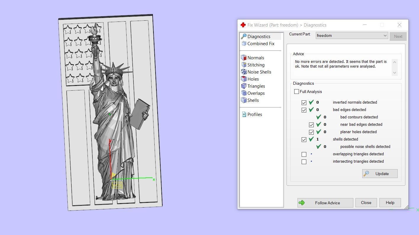 statue of liberty pendant 3D print model_7