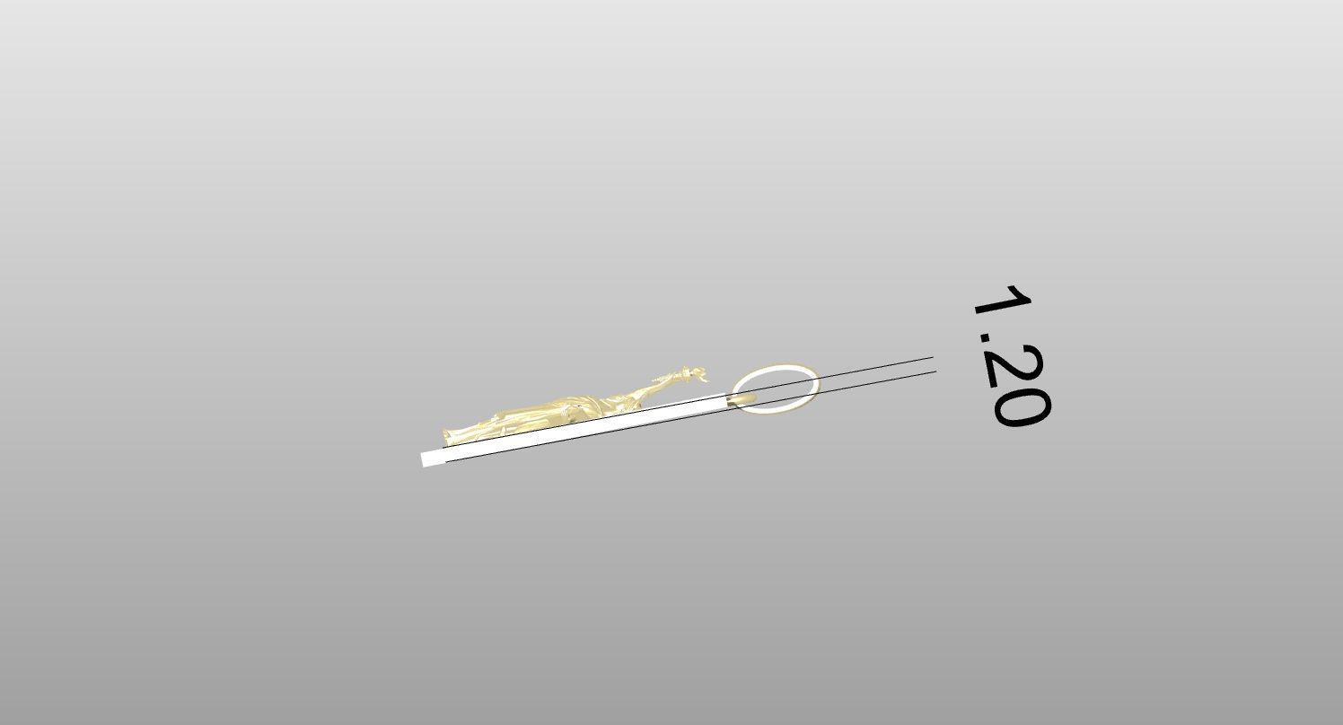 statue of liberty pendant 3D print model_4