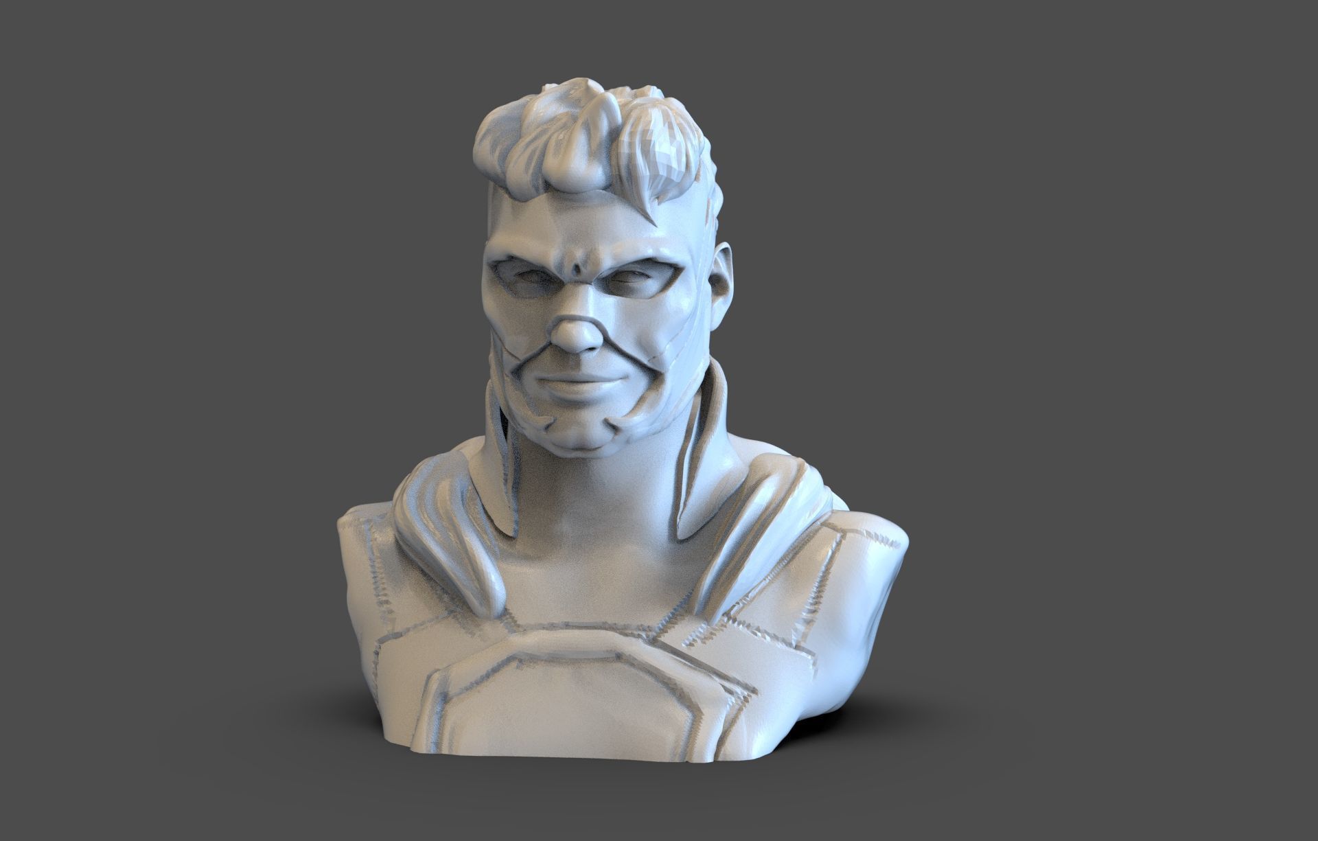 SuperHero Bust 3D print model_2