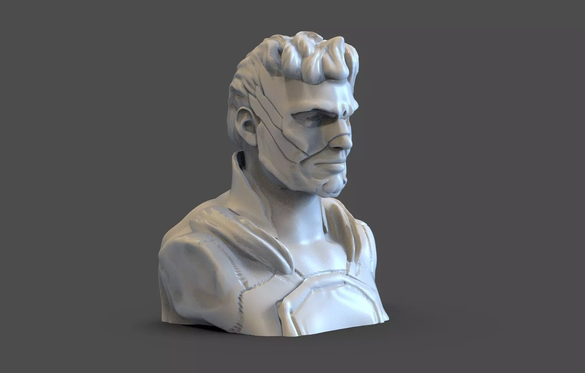 SuperHero Bust 3D print model_0