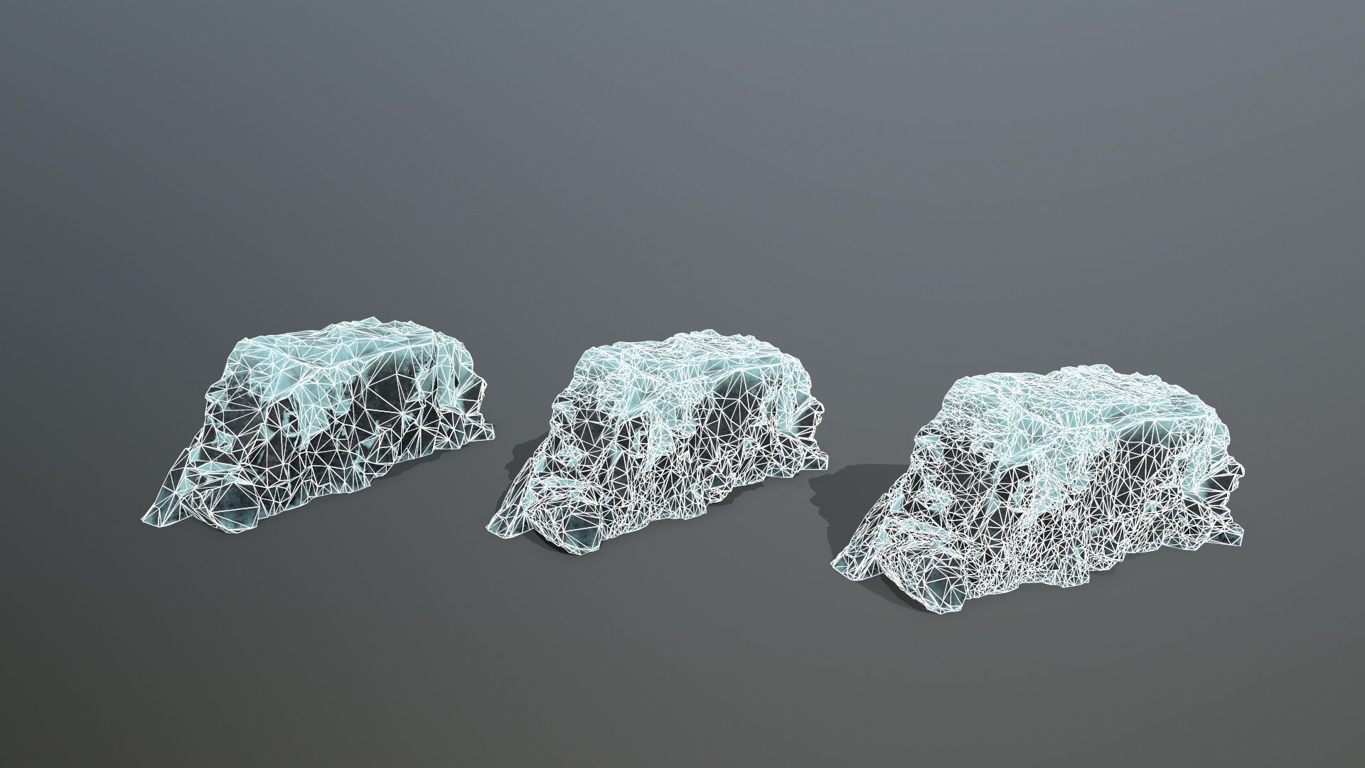 Ice Mountain Low-poly 3D model_14