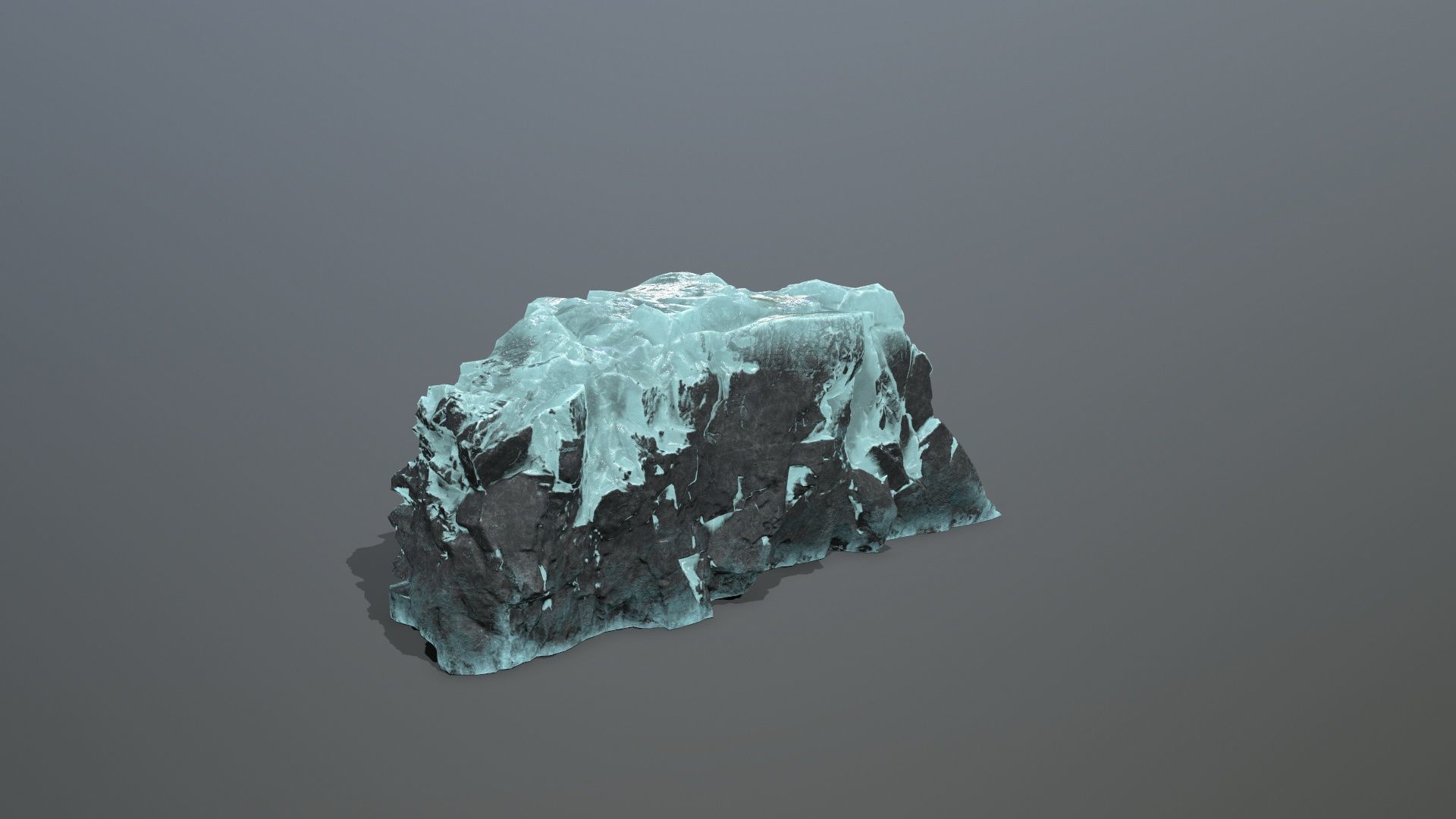 Ice Mountain Low-poly 3D model_6