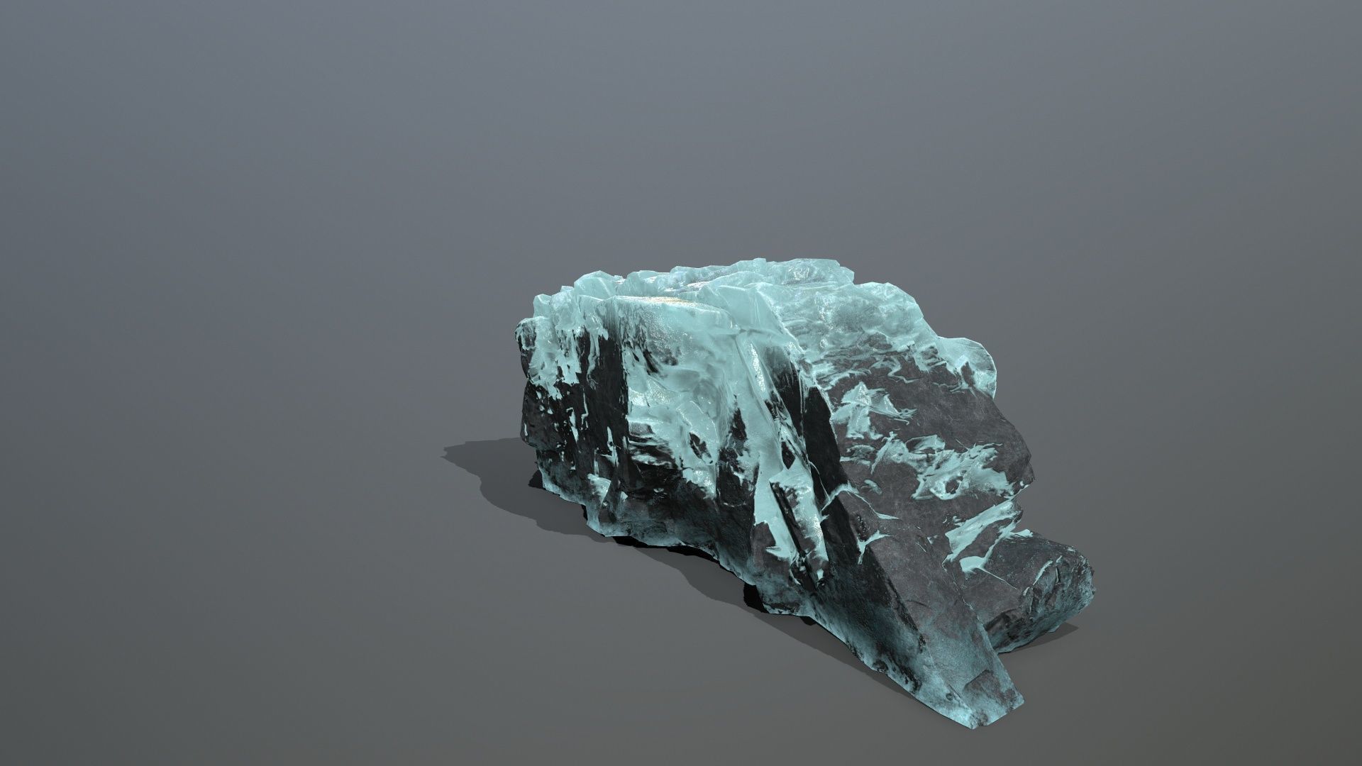 Ice Mountain Low-poly 3D model_8