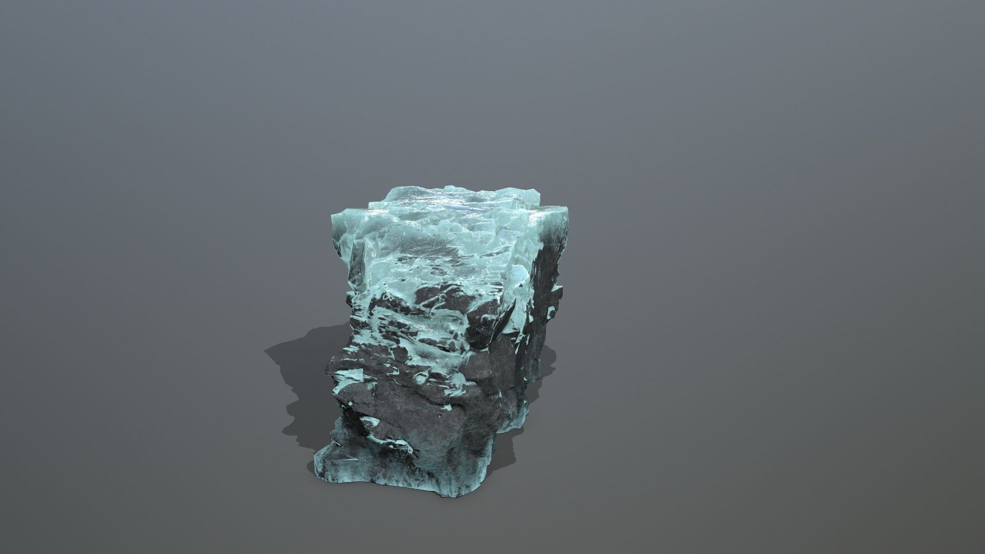 Ice Mountain Low-poly 3D model_5