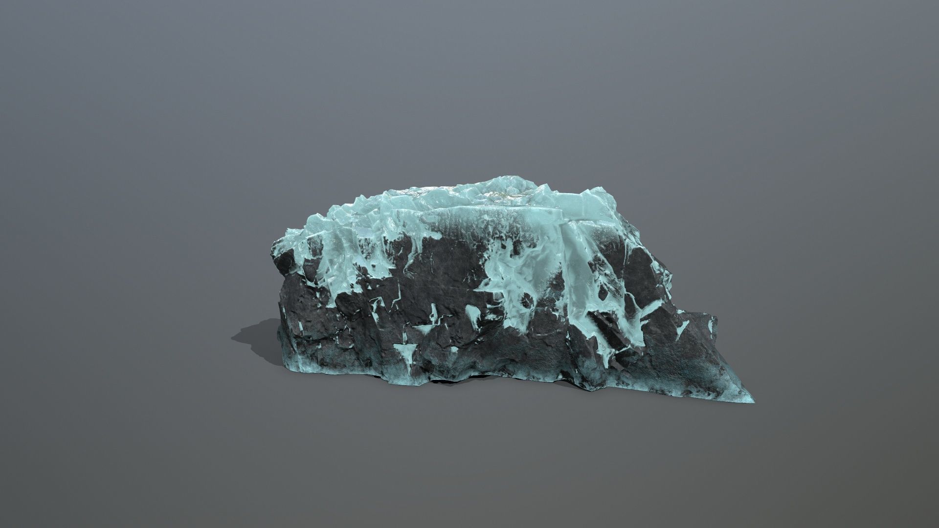 Ice Mountain Low-poly 3D model_7