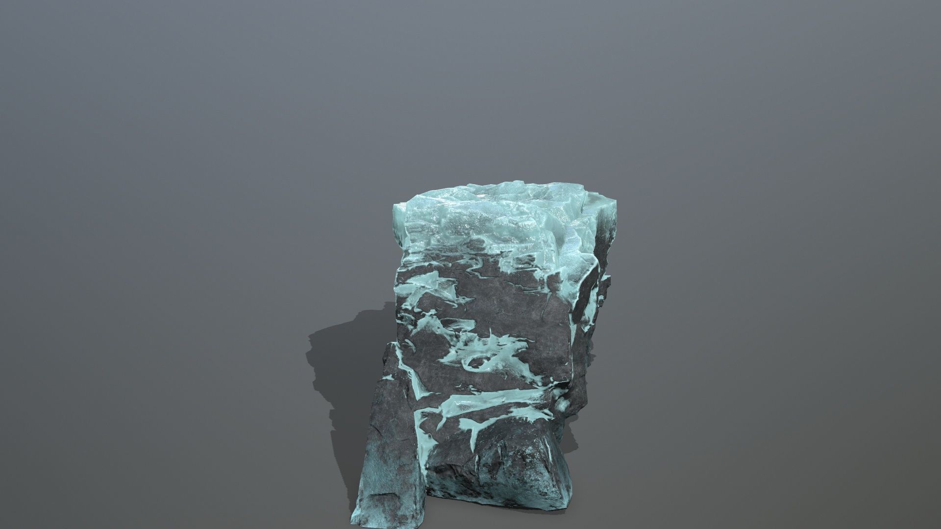 Ice Mountain Low-poly 3D model_9