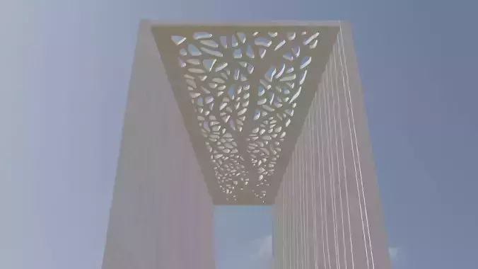 44 Meter Victory Arch  Karabakh is Azerbaijan 3D model