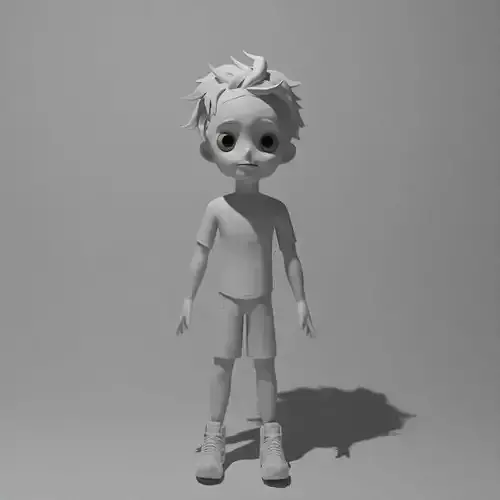 Boy Cartoon 3d model