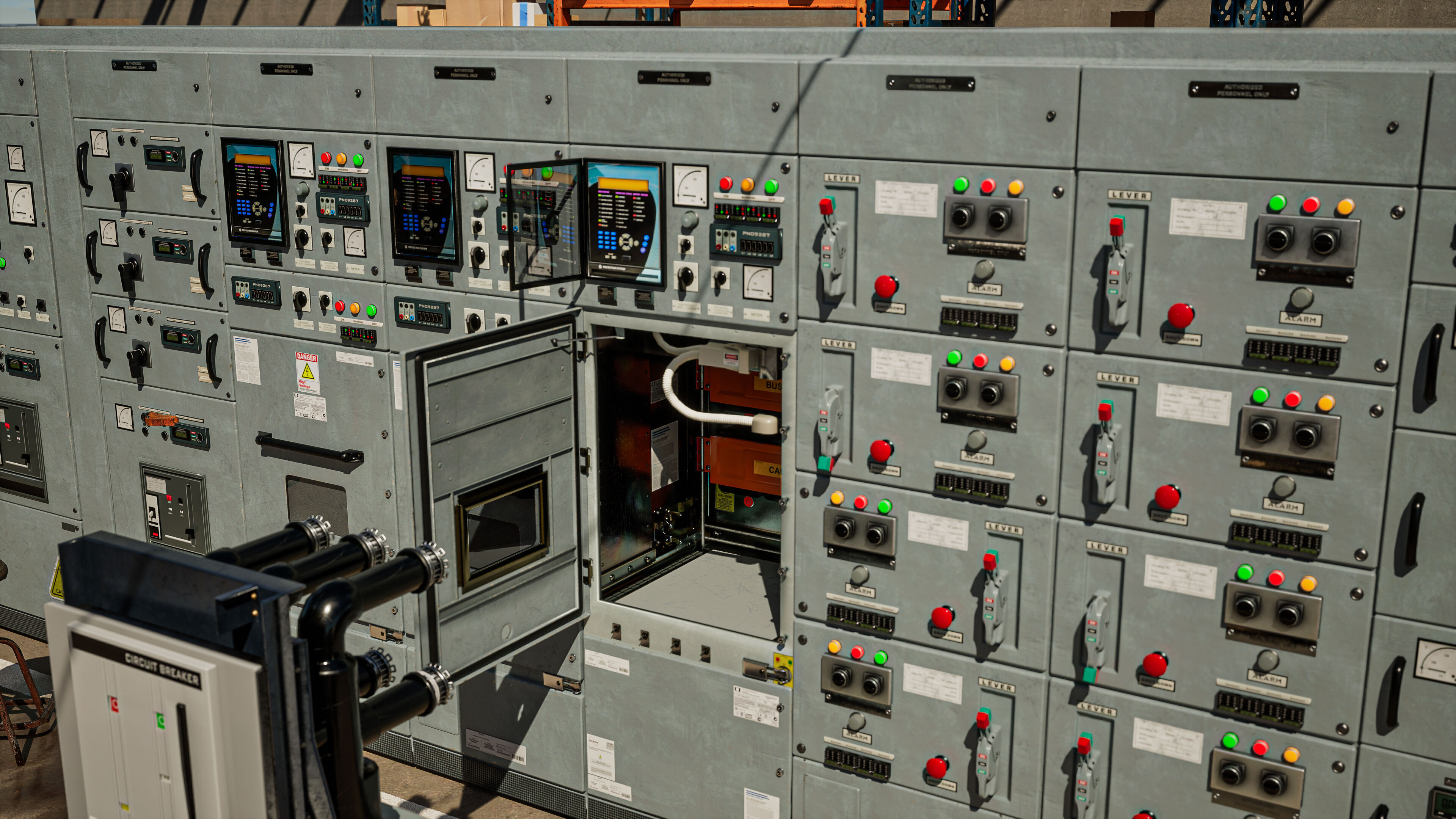 Circuit breaker Low-poly 3D model_12