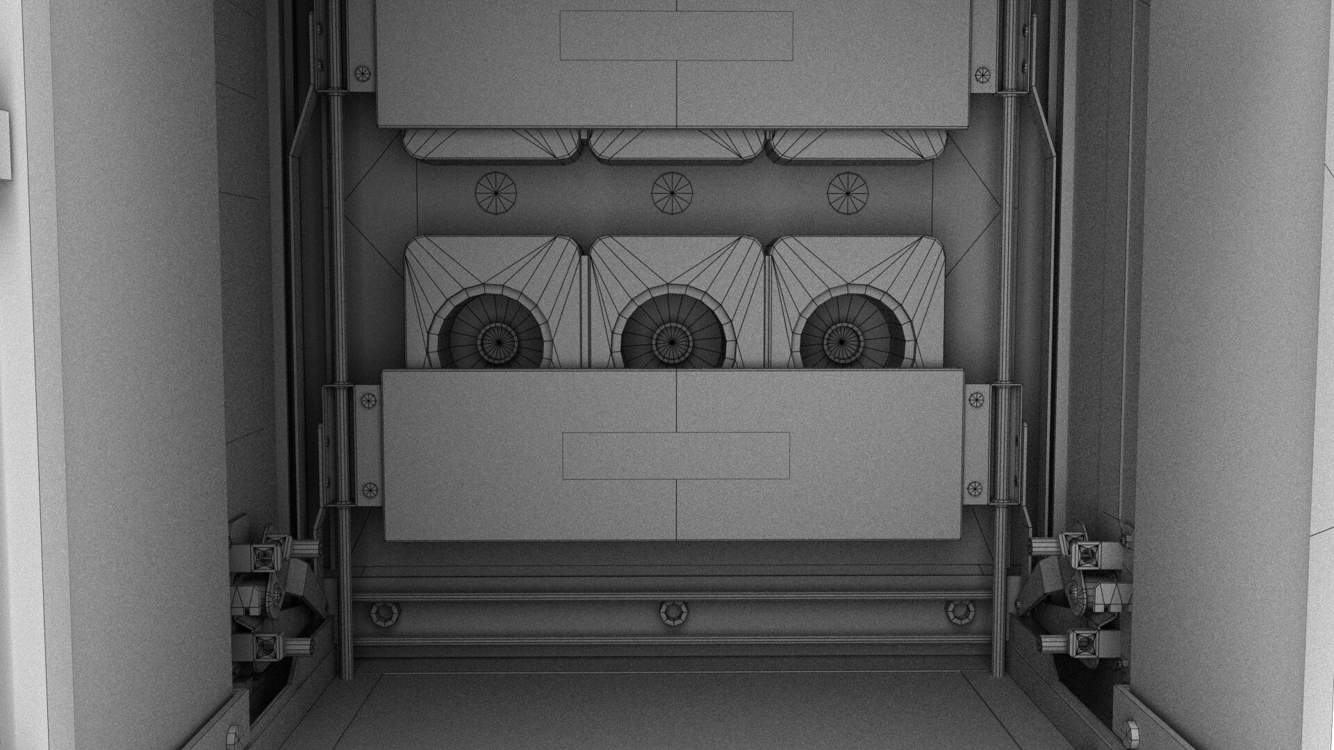 Circuit breaker Low-poly 3D model_11