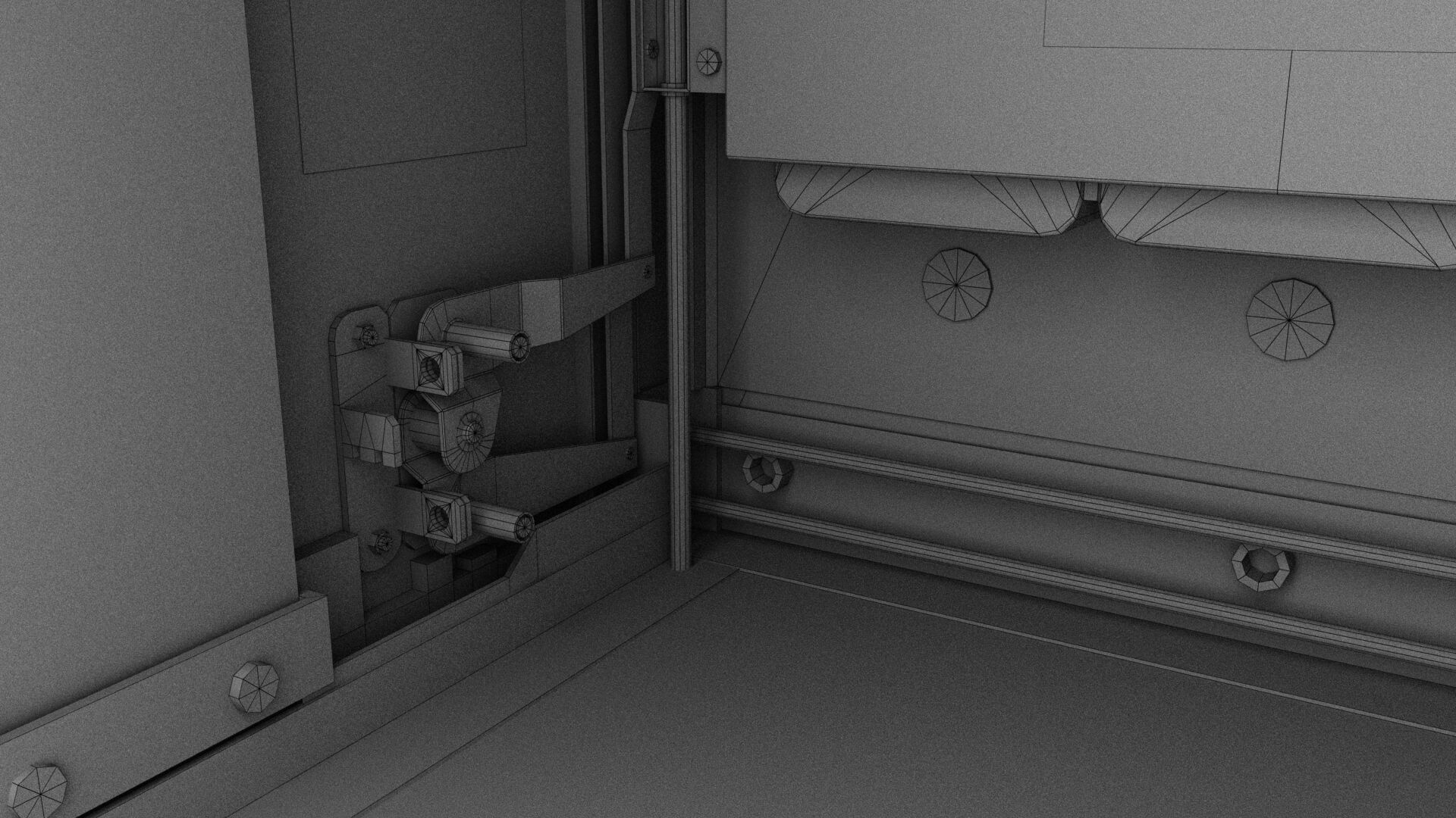 Circuit breaker Low-poly 3D model_10