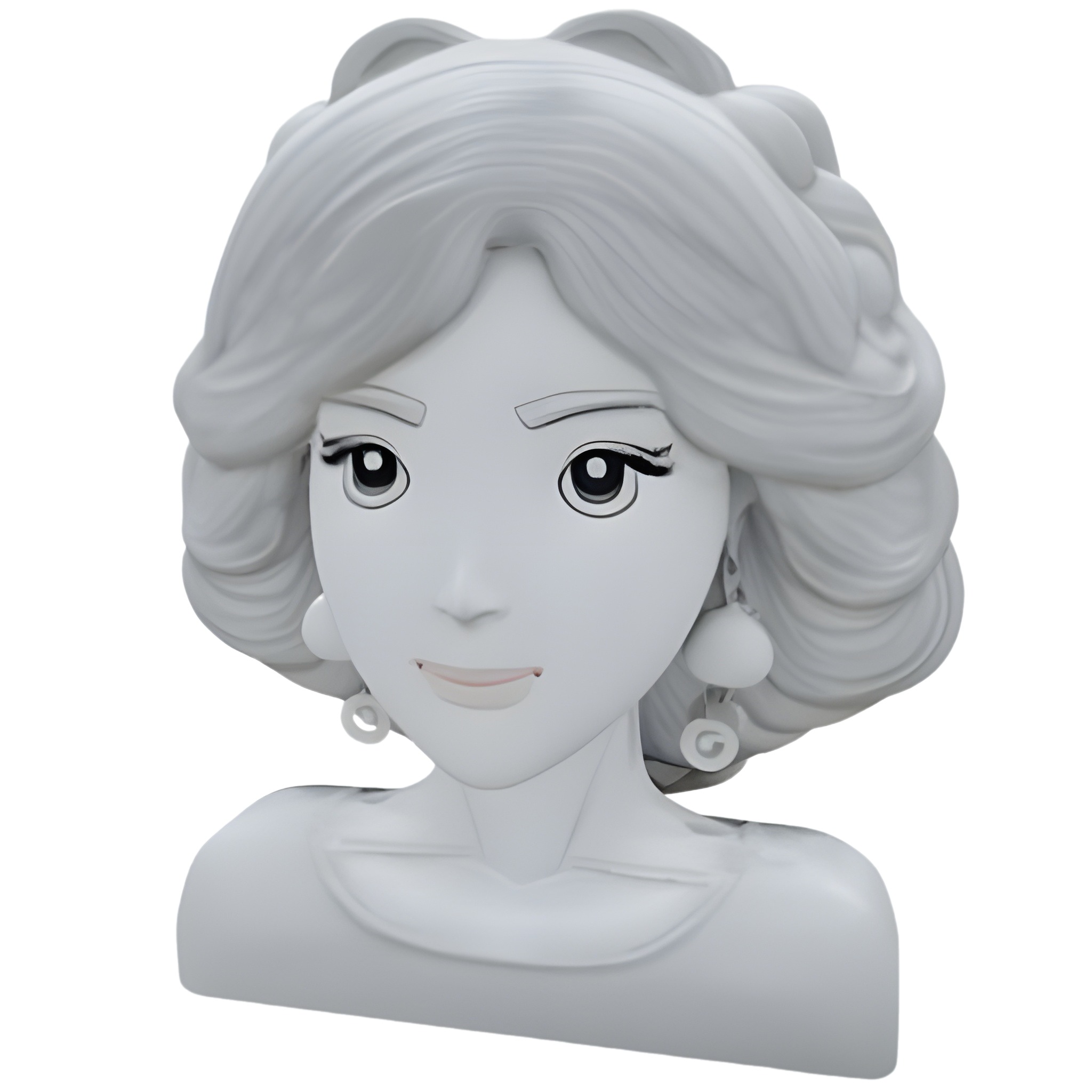 Elegant Stylized Female Bust Collection 3D print model_4