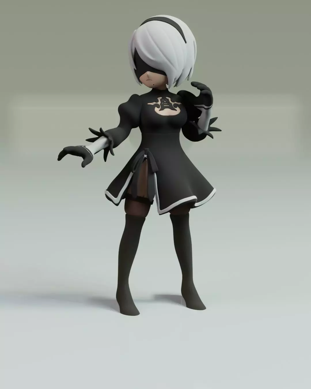 2b Nier Automata 3D print model