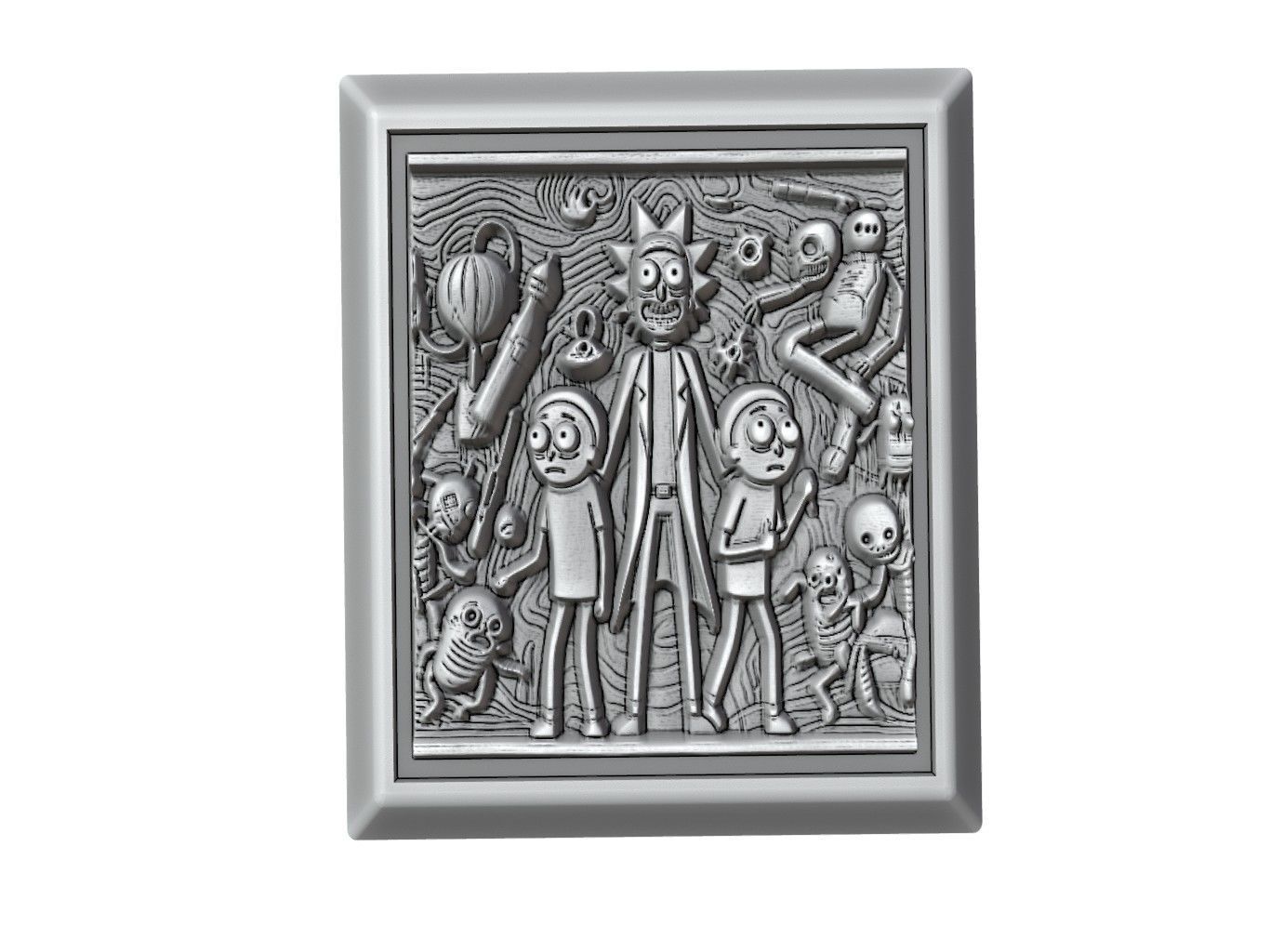 Rick and Morty 3D print model_3