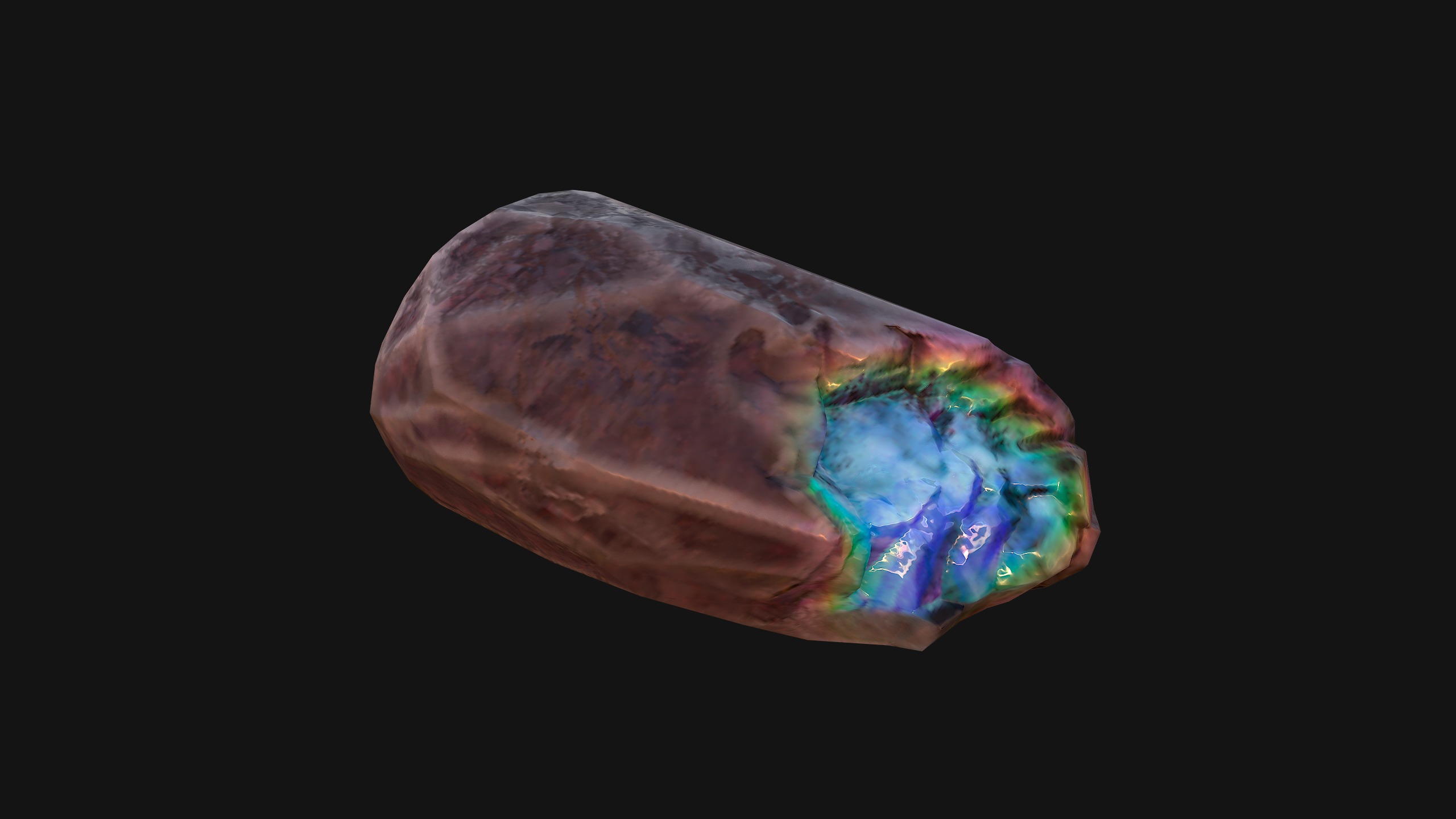 Rocks Crystals Gems Pack for Cave Dungeon  Mine Low-poly 3D model_21