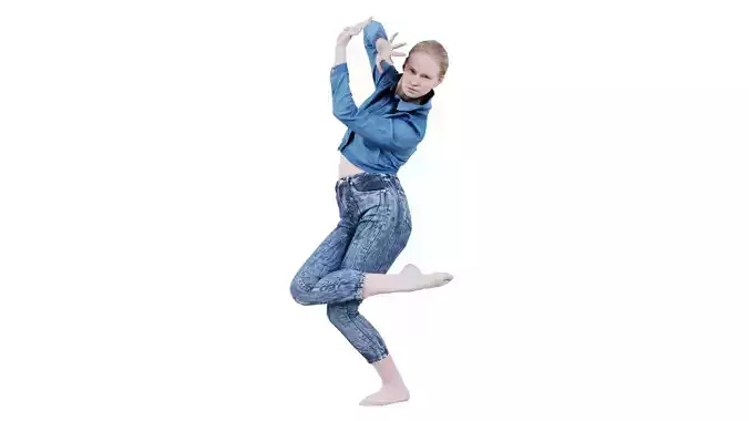 Woman Wearing Jeans Pants 13