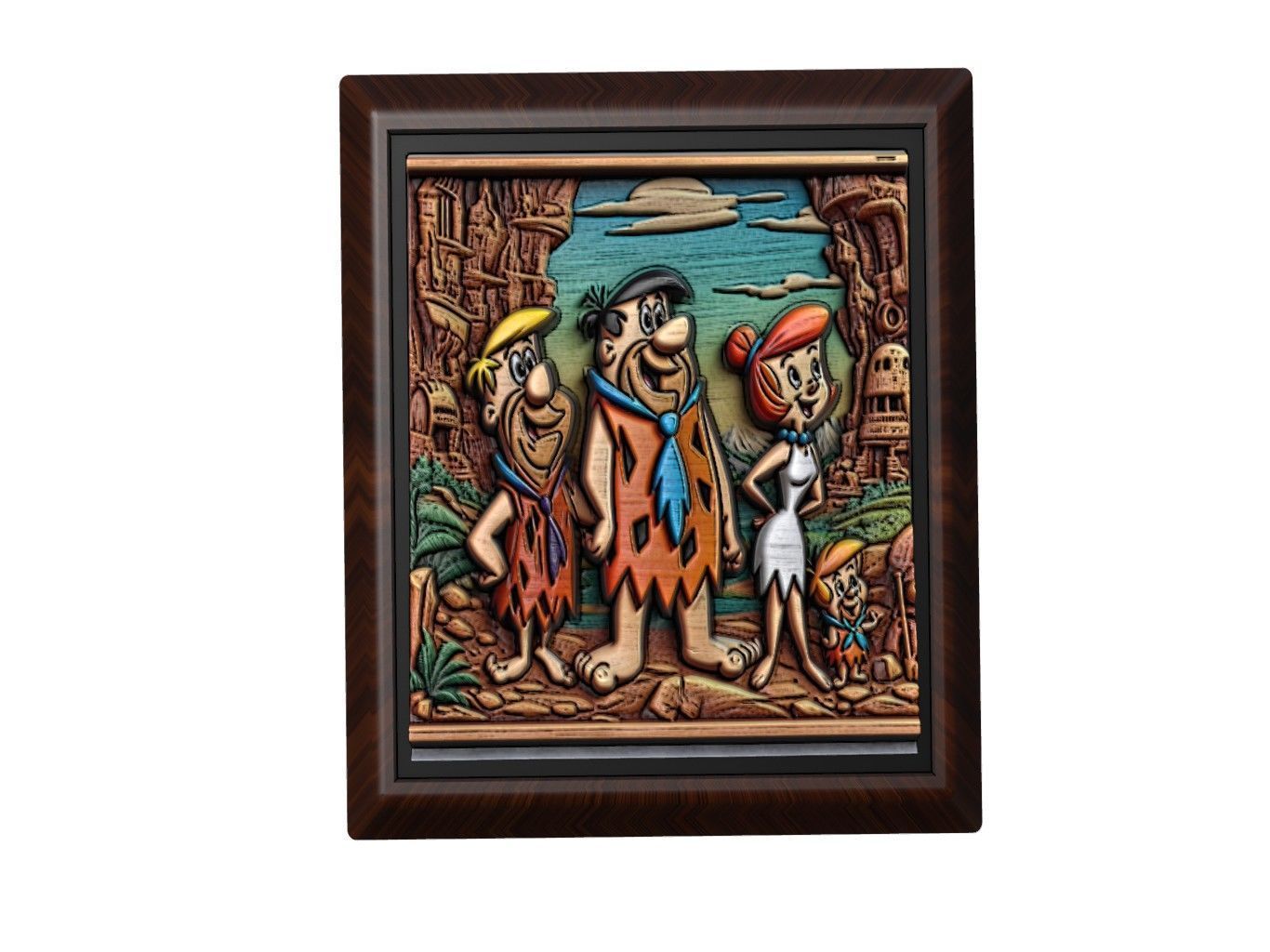 The Flintstones 3D print model_1