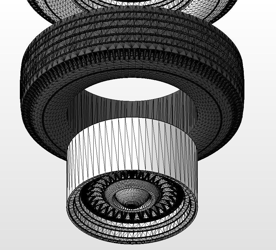 Custom wheels American Racing VF555 Conti 15inch for scale model 3D print model_16
