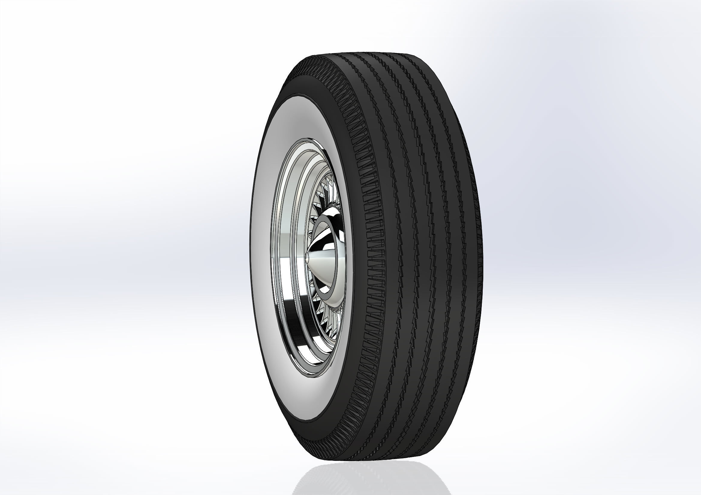 Custom wheels American Racing VF555 Conti 15inch for scale model 3D print model_4