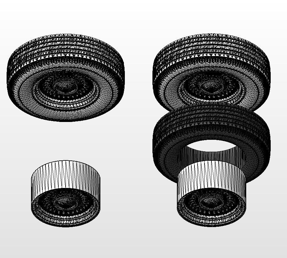 Custom wheels American Racing VF555 Conti 15inch for scale model 3D print model_15