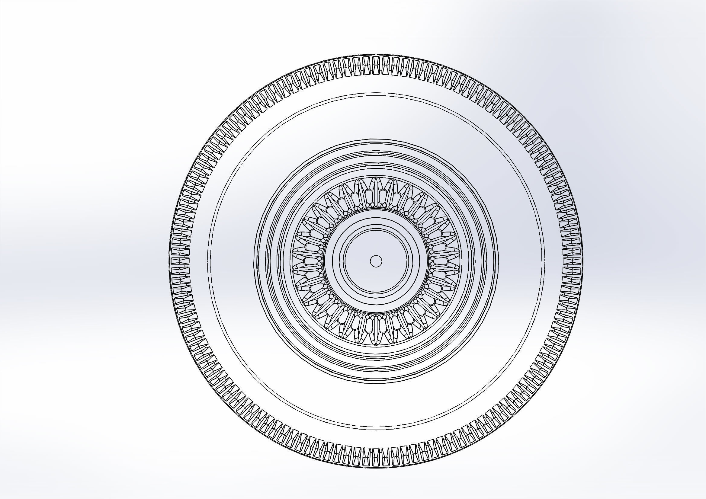 Custom wheels American Racing VF555 Conti 15inch for scale model 3D print model_7
