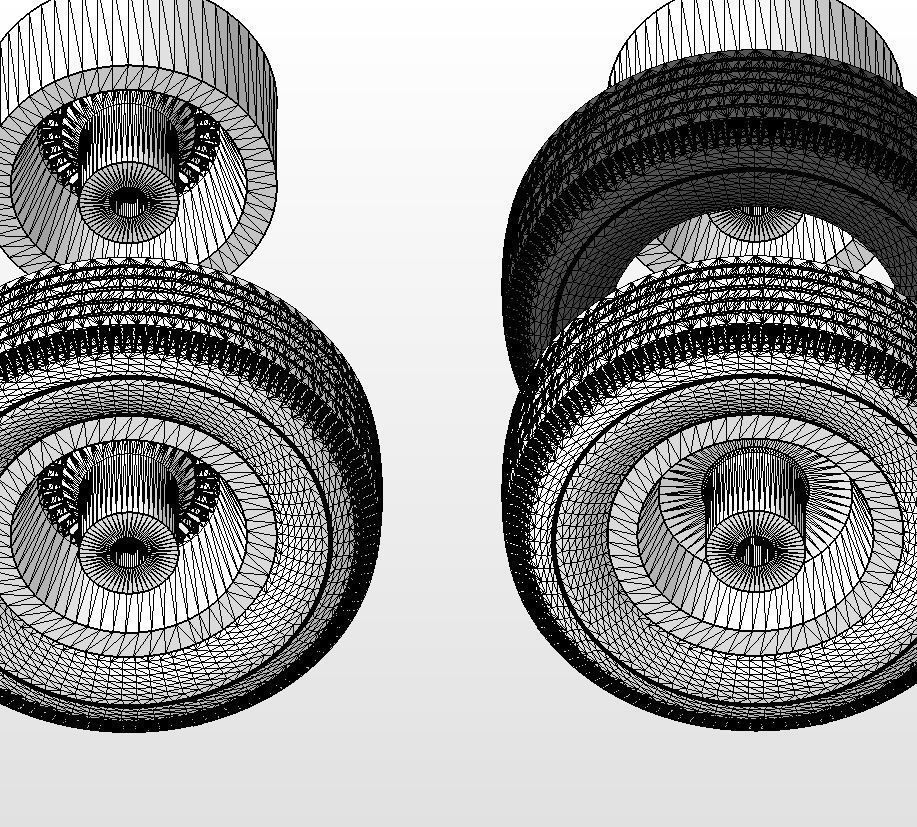Custom wheels American Racing VF555 Conti 15inch for scale model 3D print model_20