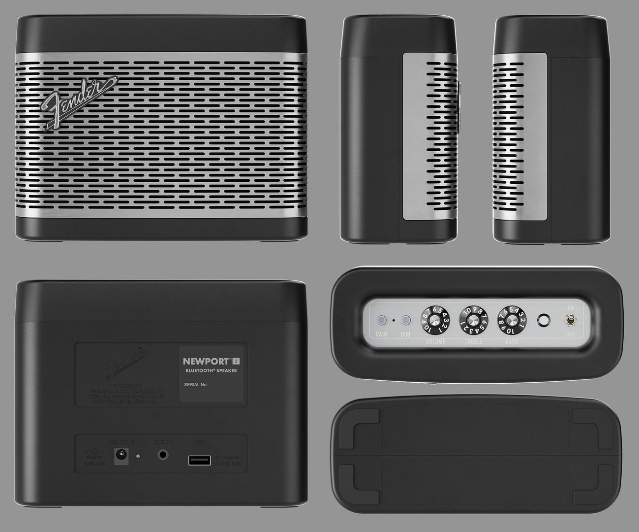 Fender Newport 2 Bluetooth Speaker 3D model_12