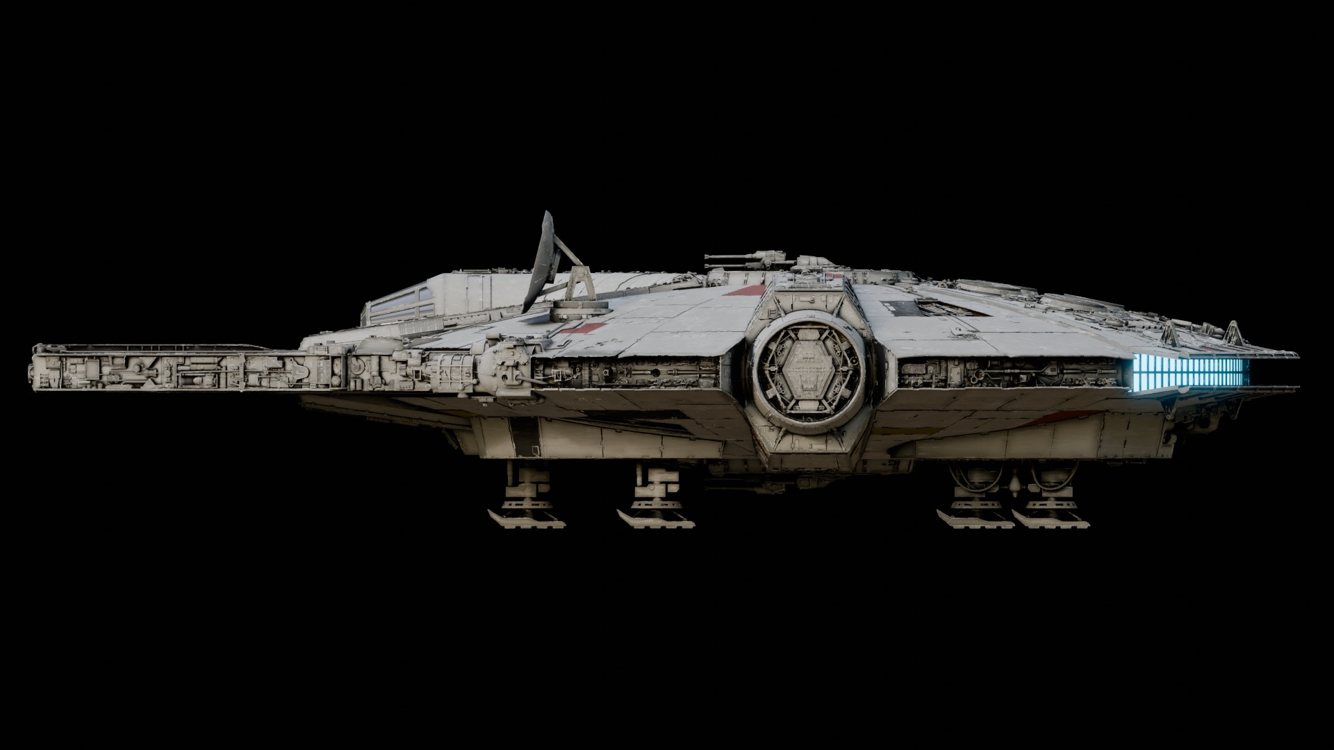 Millenium Falcon 3D model_6