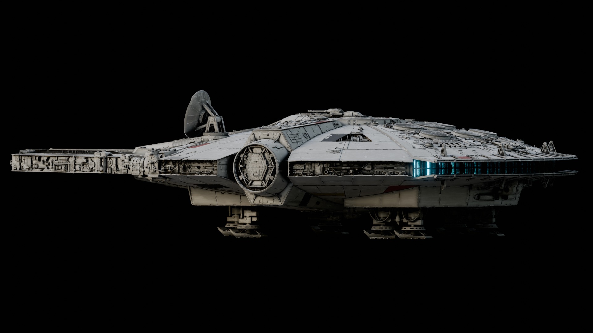 Millenium Falcon 3D model_1