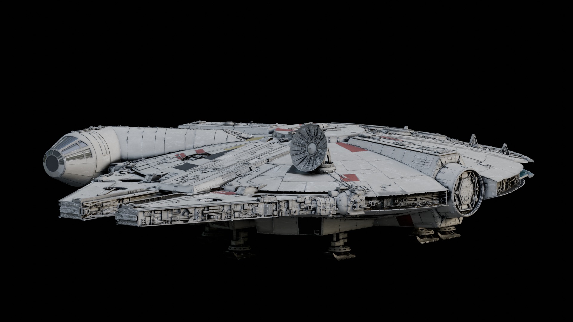 Millenium Falcon 3D model_4
