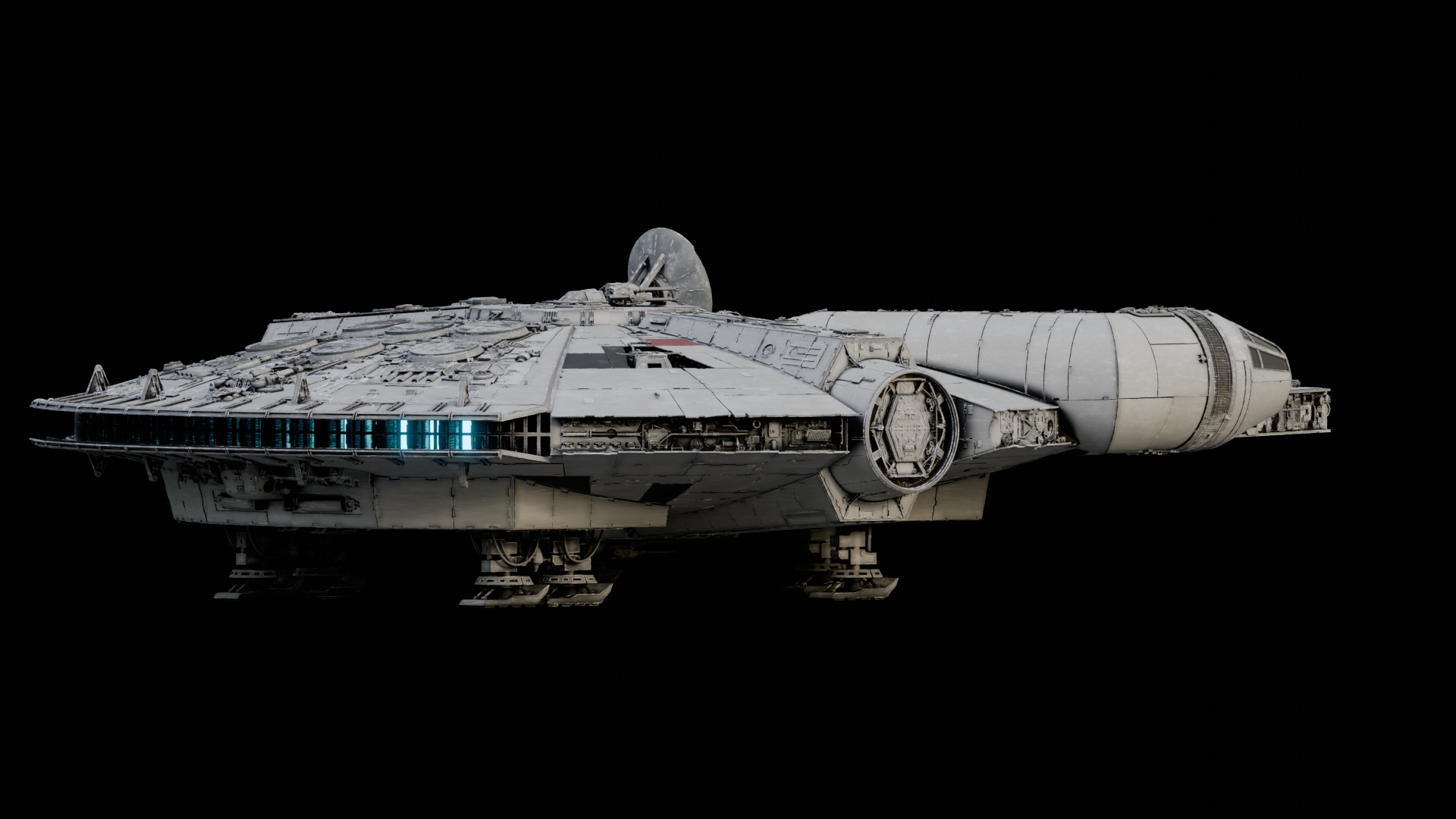 Millenium Falcon 3D model_2