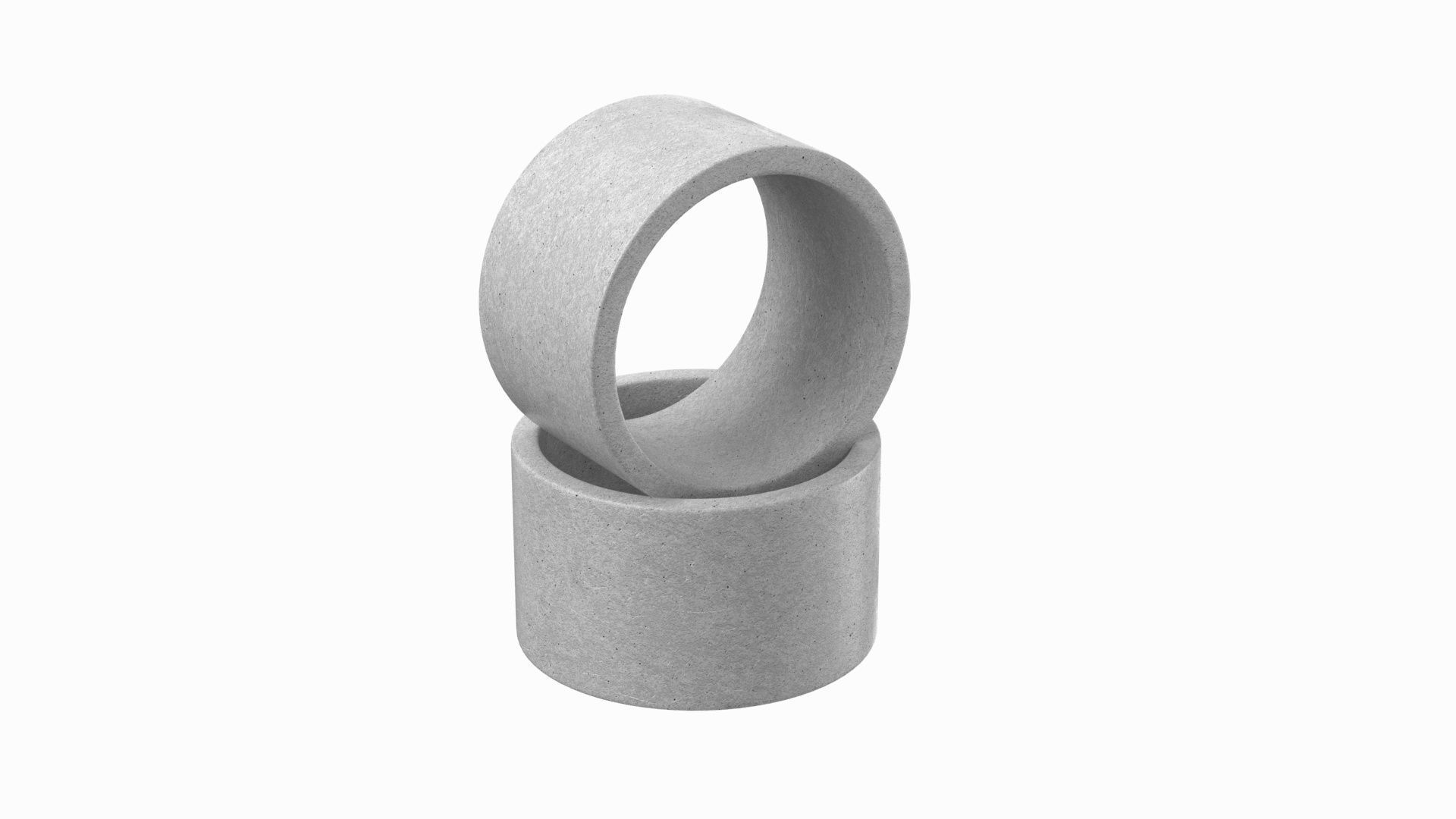 Concrete Rings  3D model_4