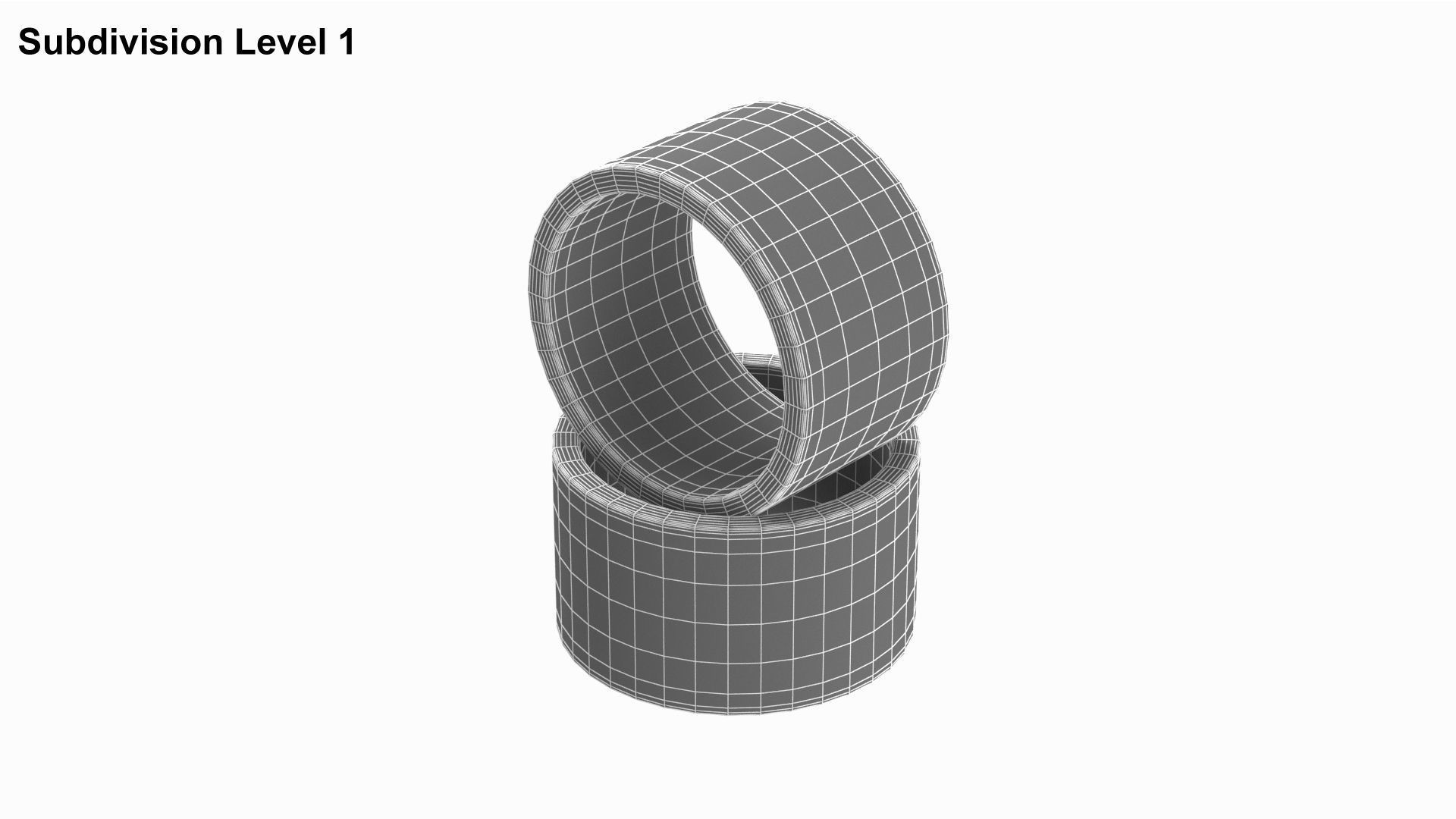 Concrete Rings  3D model_8