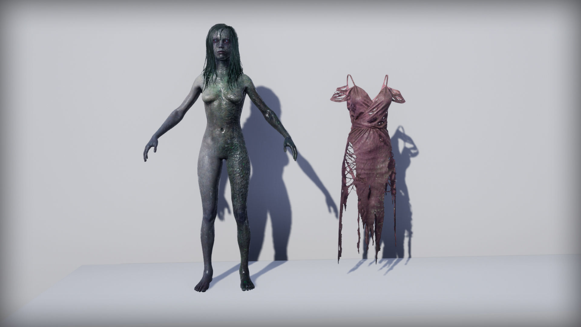 Drowned Low-poly 3D model_12