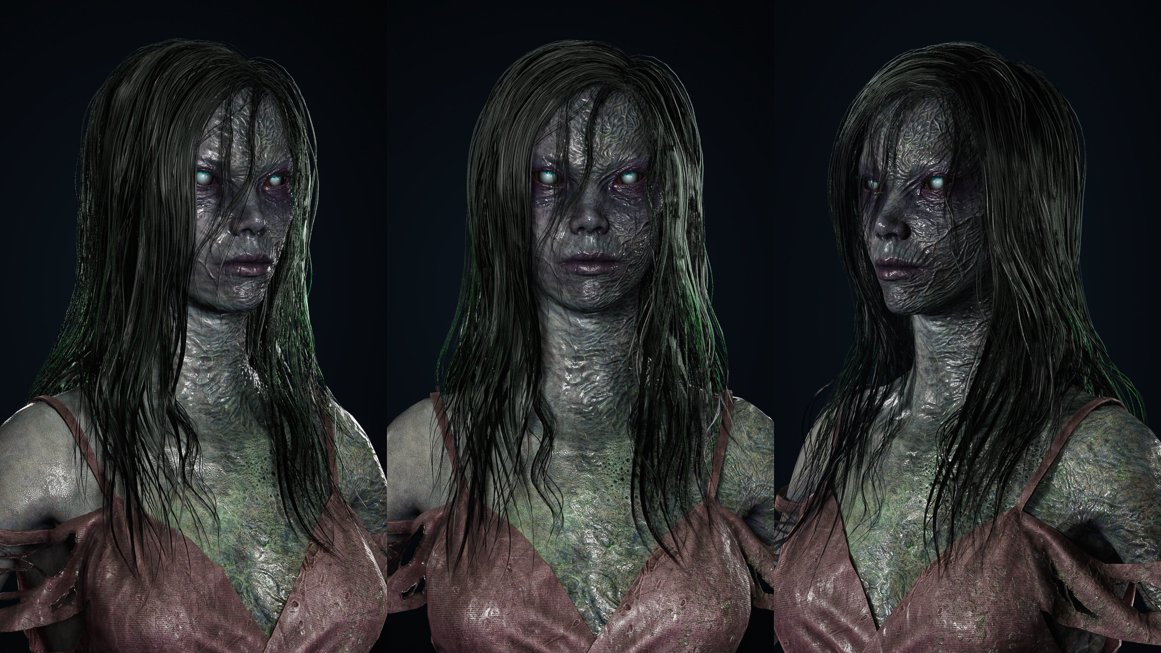 Drowned Low-poly 3D model_9