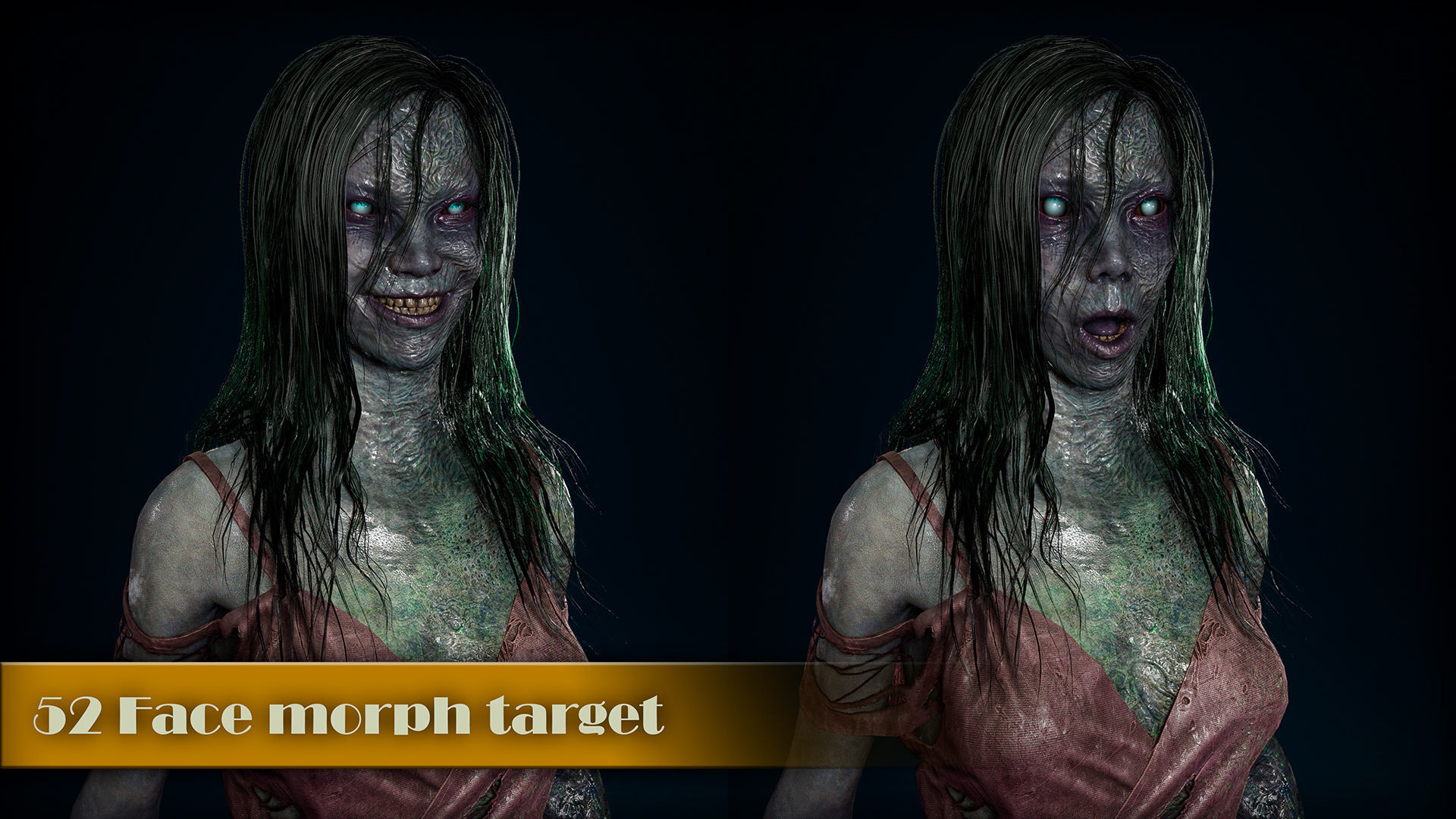 Drowned Low-poly 3D model_5