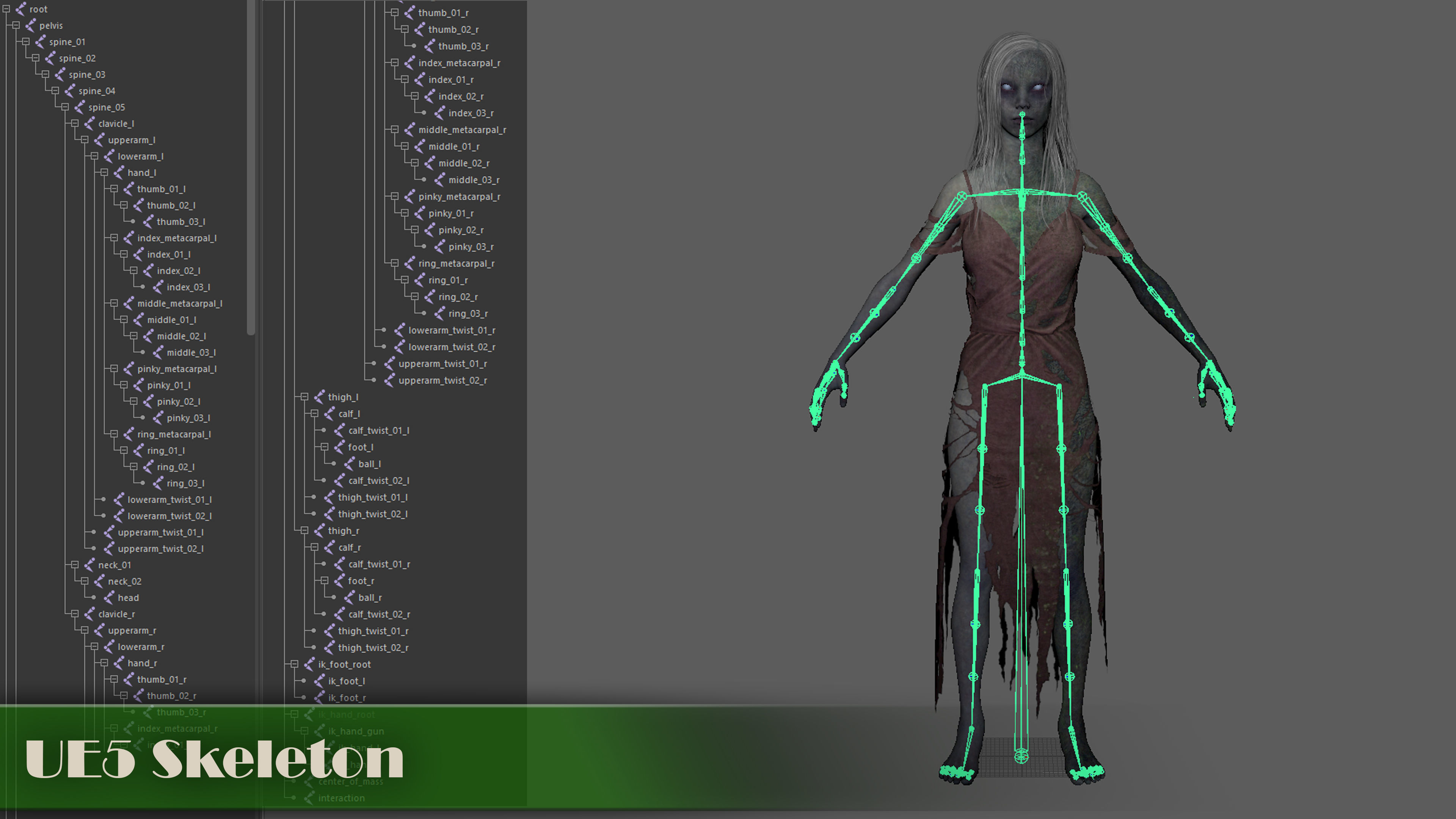 Drowned Low-poly 3D model_13