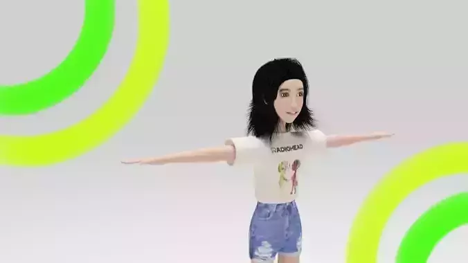 Character Kina Rigged  