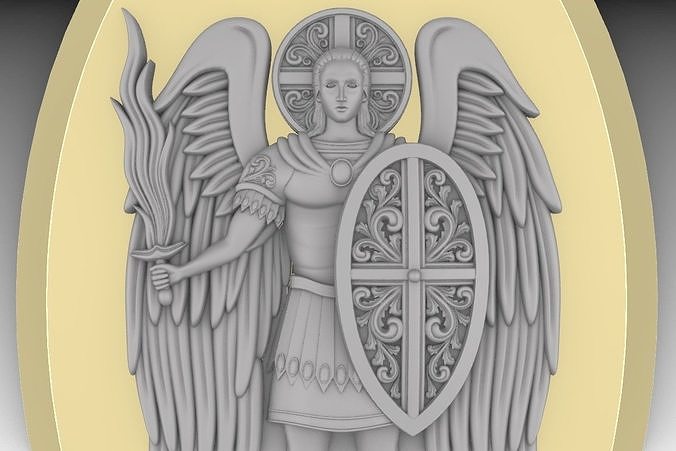 pendant archangel michael 3D print model