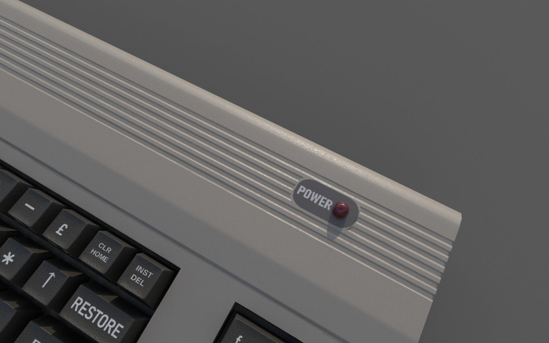 Commodore 64 Low-poly 3D model_6
