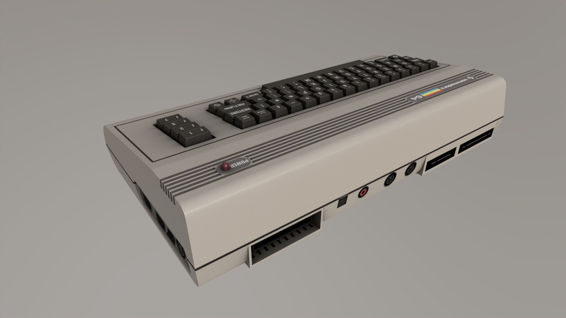 Commodore 64 Low-poly 3D model_25