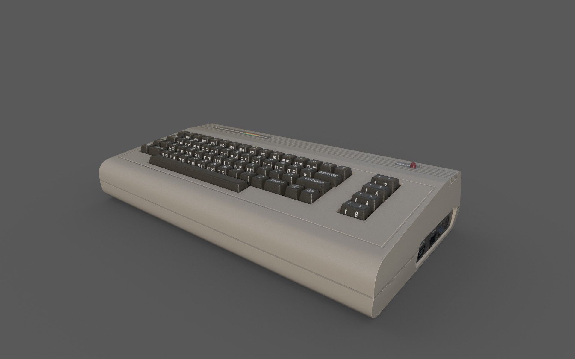 Commodore 64 Low-poly 3D model_12
