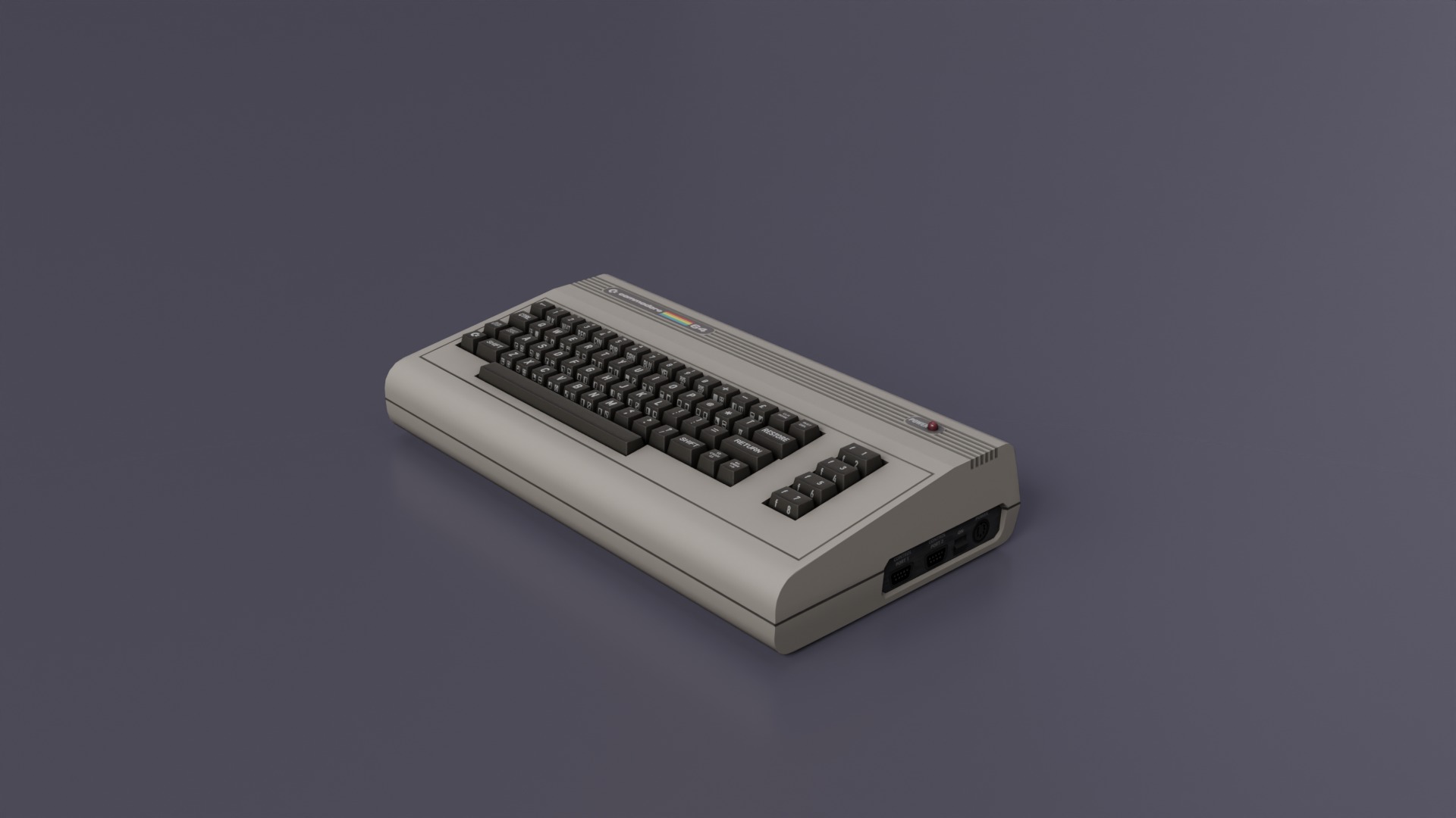 Commodore 64 Low-poly 3D model_13