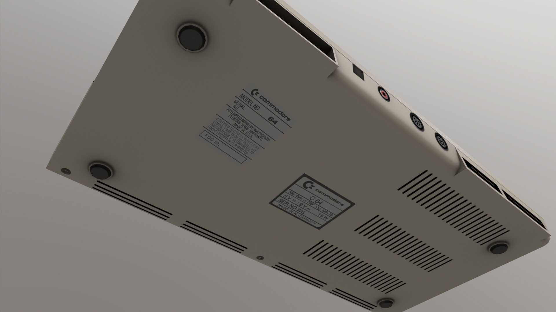 Commodore 64 Low-poly 3D model_26